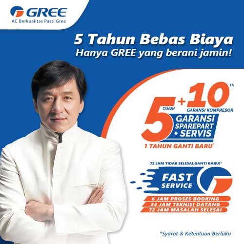 Gree AC Combo Split Inverter 2 Koneksi Series 1/2 PK + 1/2 PK - GWC-0505CS